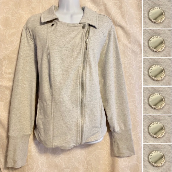 H By Halston French Terry Moto Jacket - Picture 4 of 13